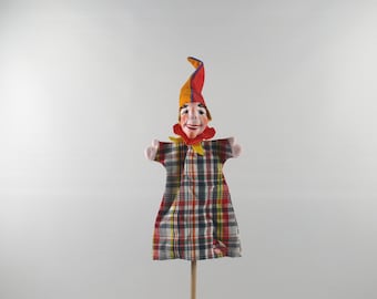 Original Dresden artist doll / hand puppet - Kasper, 1970s