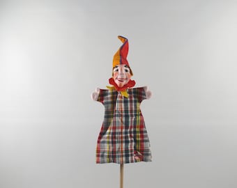 Original DresdnerKünstlerpuppe / Handpuppe - Kasper, 1970er Jahre