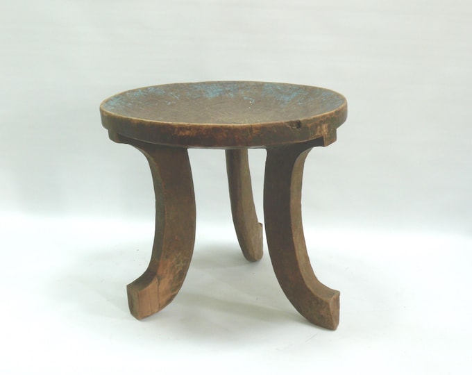 Oromo stool, African stool, hand-carved - antique