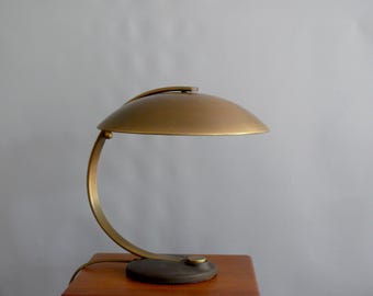 Brass table lamp, Hillebrand, 1960s