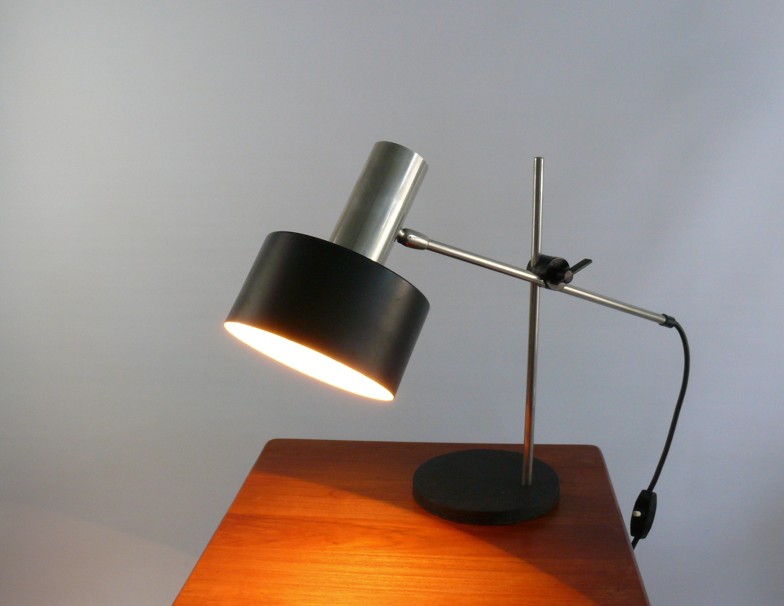 Leclaire & Schäfer table lamps, original 1960s, vintage, mid century