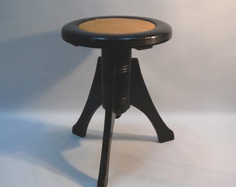 Art Nouveau piano stool, swivel stool, stool - circa 1920