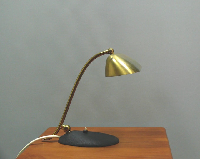 Vintage piano lamp, brass, 1960s, JBS