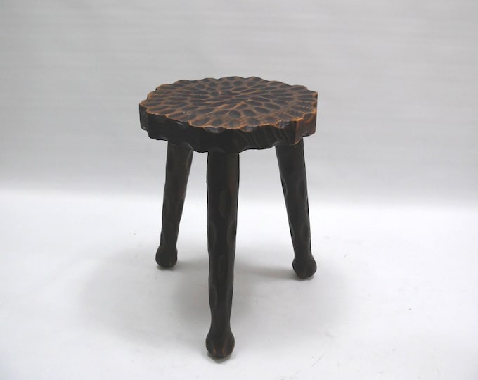 Spanish stools, flower stools, carved - vintage