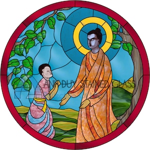Buddha Stained Glass Patterns - Digital Glass Eye 2000 - PDF file