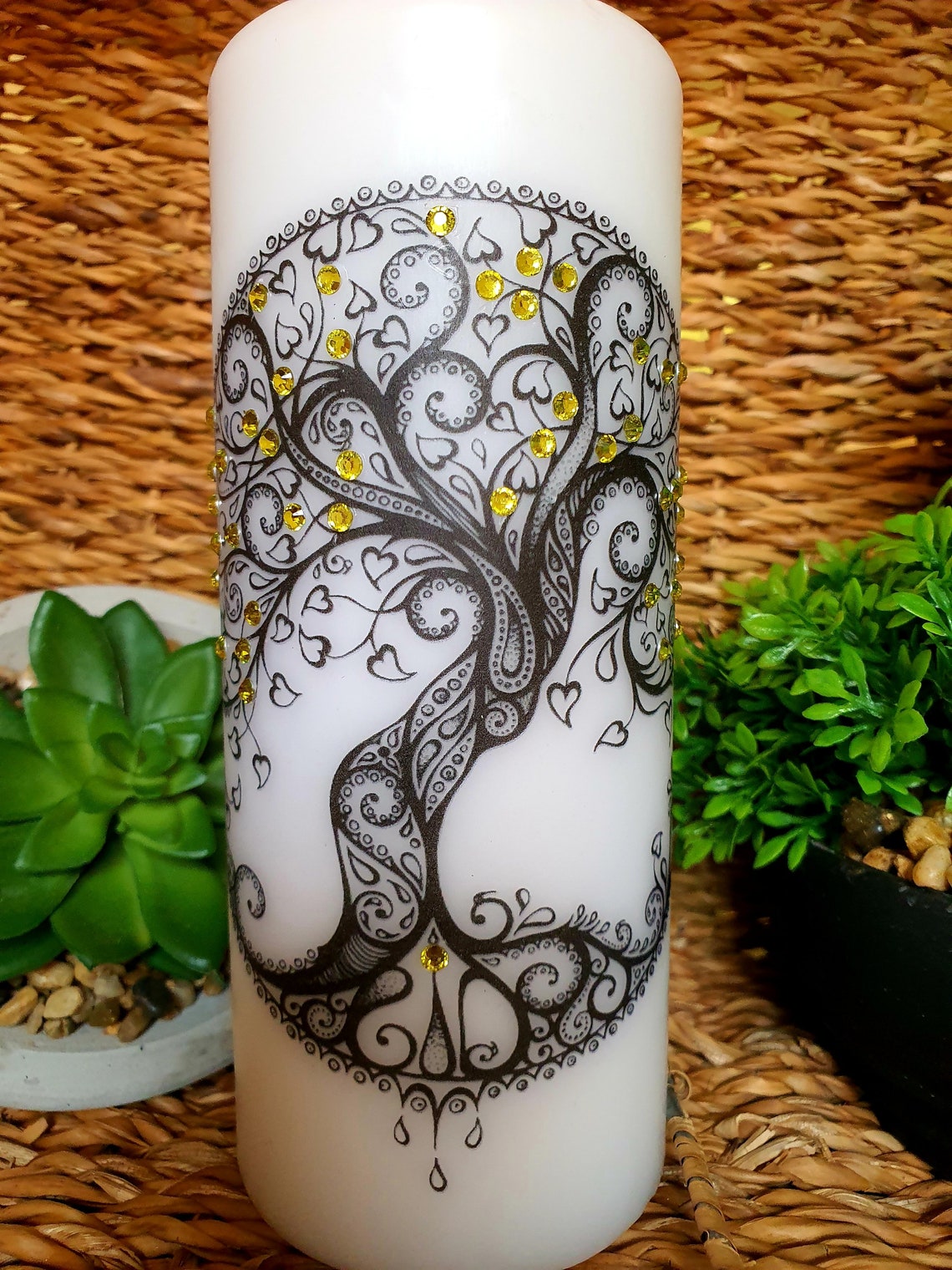 Housewarming gift tree of life candles chakra healing Etsy