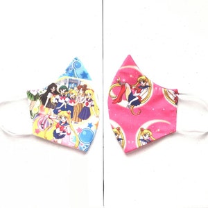 Sailor Moon Fabric Face Masks 2 Pack