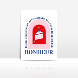 carte anniversaire gâteau bonheur jouyeux anniv
