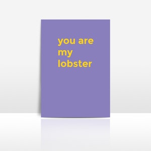 Card Friends Hummer |Card Friends Series Lobster Ross Rachel Love Couple Valentinstag Valentinstag