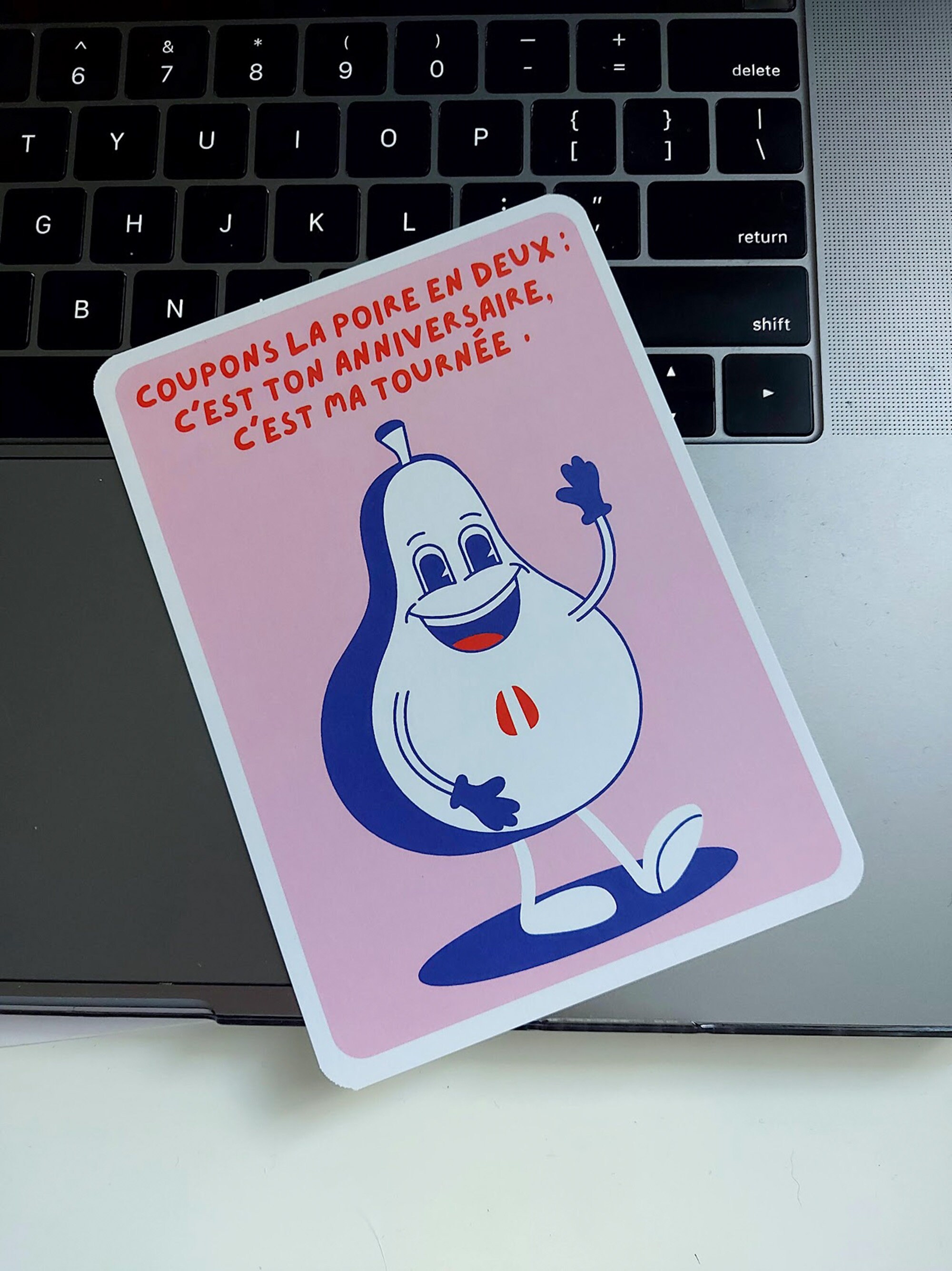 Old English Co. Carte D'anniversaire Amusante En Forme De Poire Pour