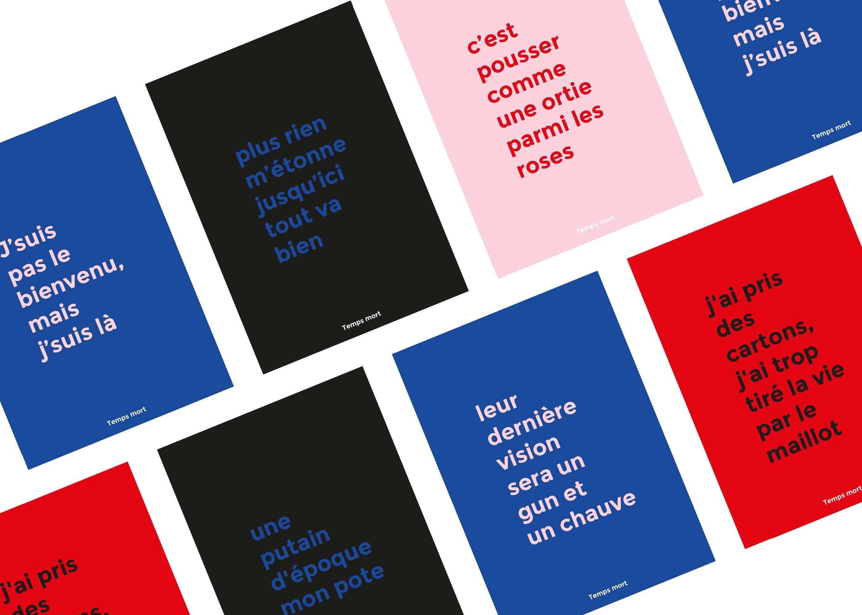 Carte Affiche Booba Temps Mort Rap Français A4 A5 A6