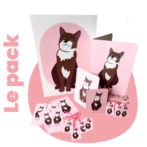Animal Illustrations studio PACK cadre carte calendrier marque-pages étiquette de Noël