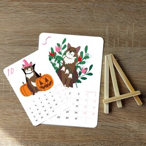 Personalized calendar with illustration of YOUR pet Custom a calendar with illustration of YOUR pet animal image 5