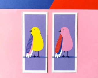Bookmark birds, bookmarks, bird, illustration