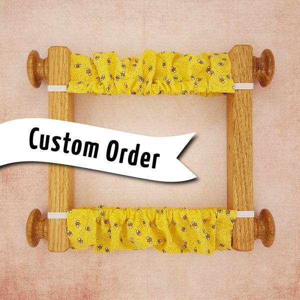 Custom Order - Scroll Frame Grime Guard Cover Set for Cross Stitch or Embroidery