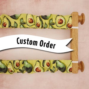 Custom Cotton Scroll Frame Grime Guard: Choose Fabric and Frame Size
