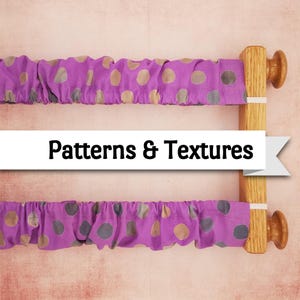 Custom Cotton Scroll Frame Grime Guard: Choose Patterns & Textures Fabric and Frame Size