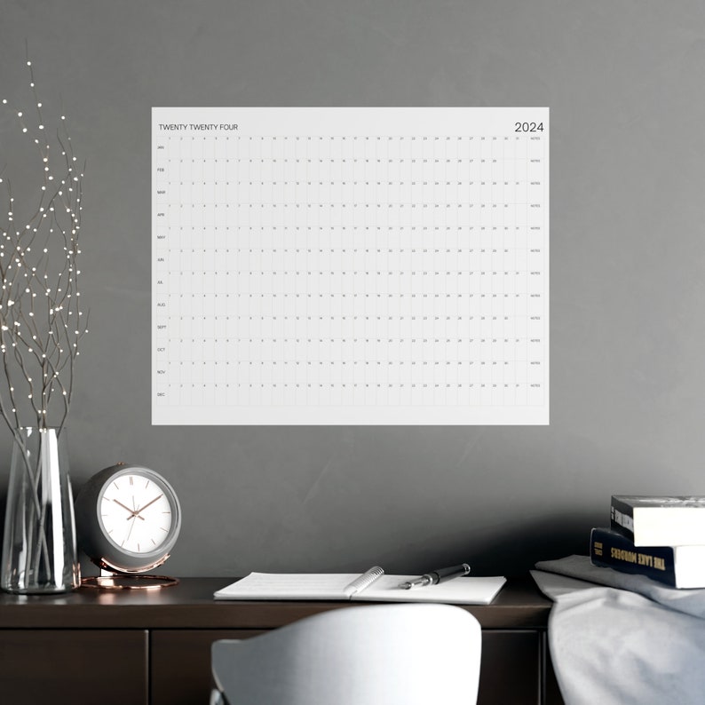 Giant Wall Calendar 2024 Large Annual Calendar Yearly Plan Monthly