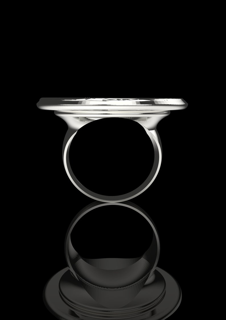 Mayan Calendar Silver Ring