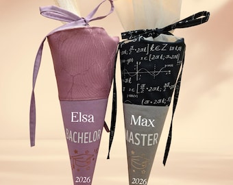 Graduation bag, congratulations on your studies (Master/Bachelor) - personalizable with name