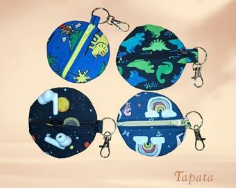 Round wallet, round bag, headphone case - various designs (Var. 10)
