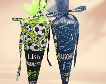 School cone for the transition to 5th grade 2026 - Gymnasium, Realschule (secondary school) - Personalizable with name