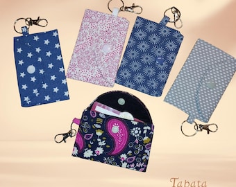 Mini bag, mini wallet, purse, trading card holder in various colors (Var. 3)