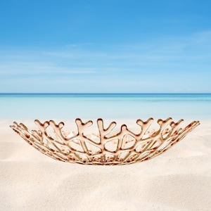 Bermuda Sand Glass Coral Bowl