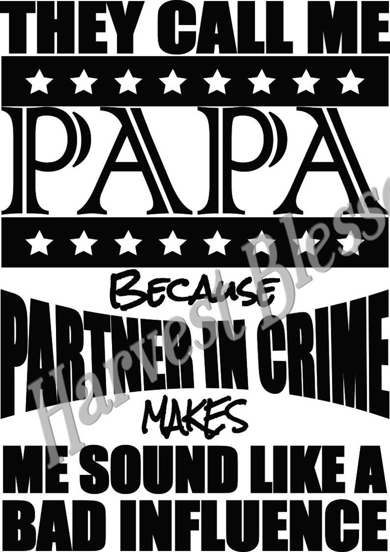 Free Free Papa Partner In Crime Svg 616 SVG PNG EPS DXF File