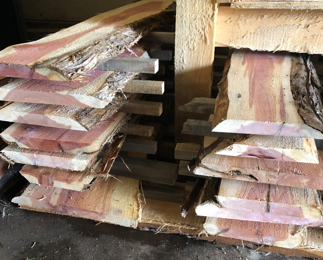 3 Ft. Live Edge Eastern Red Cedar Slabs Etsy