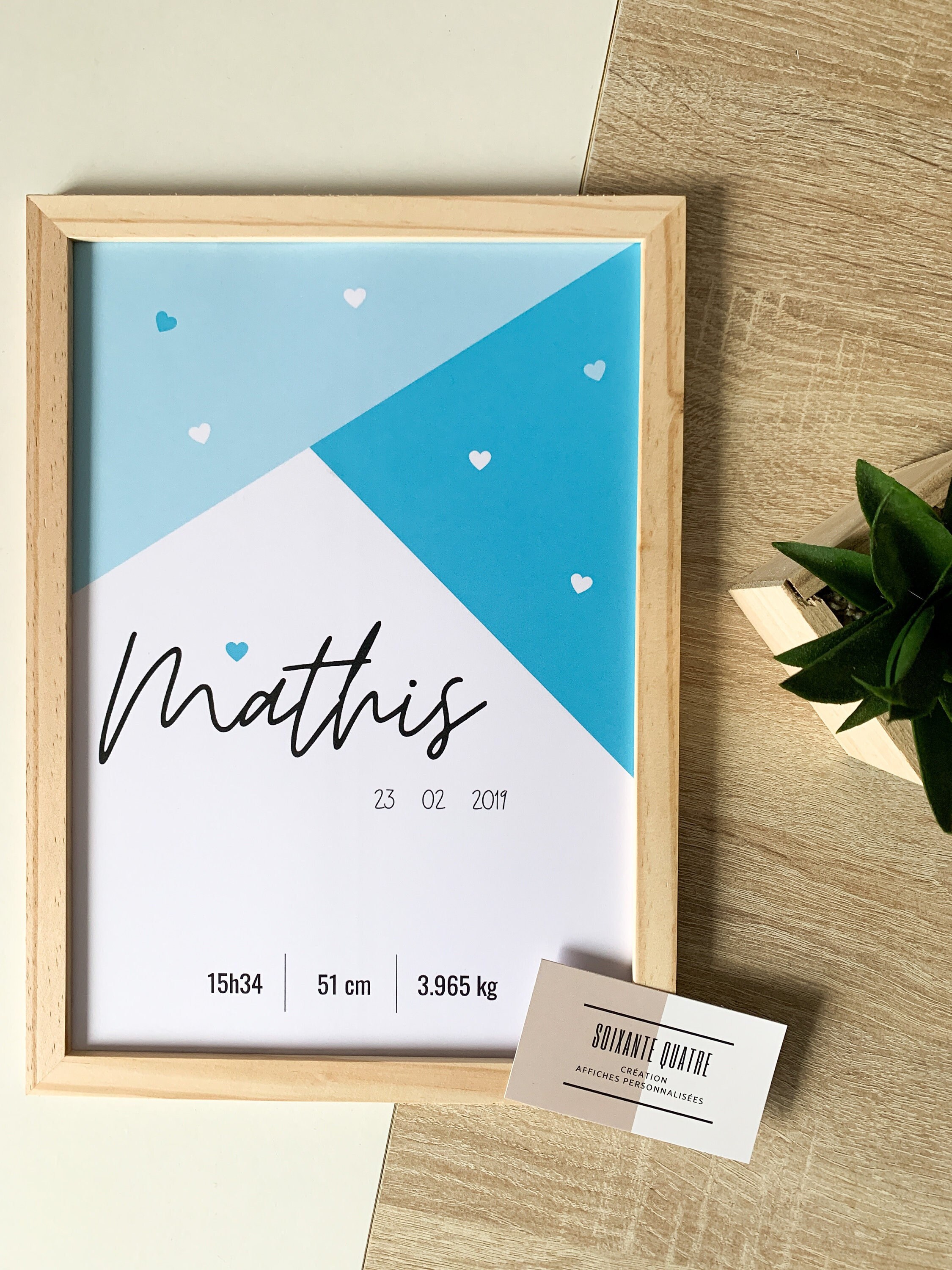 Affiche N13 Bleu Naissance