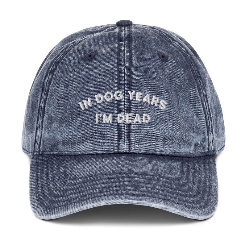 In Dog Years I'm Dead Vintage Cotton Twill Cap Etsy