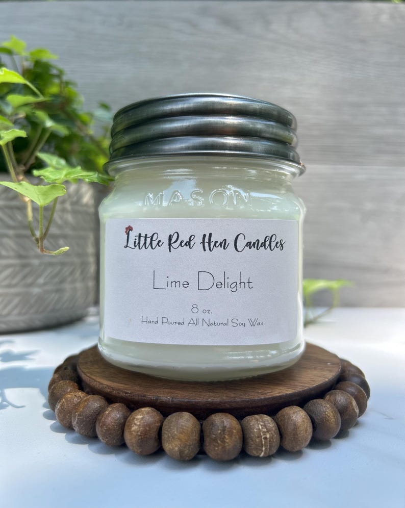 Lime Scented Soy Candle