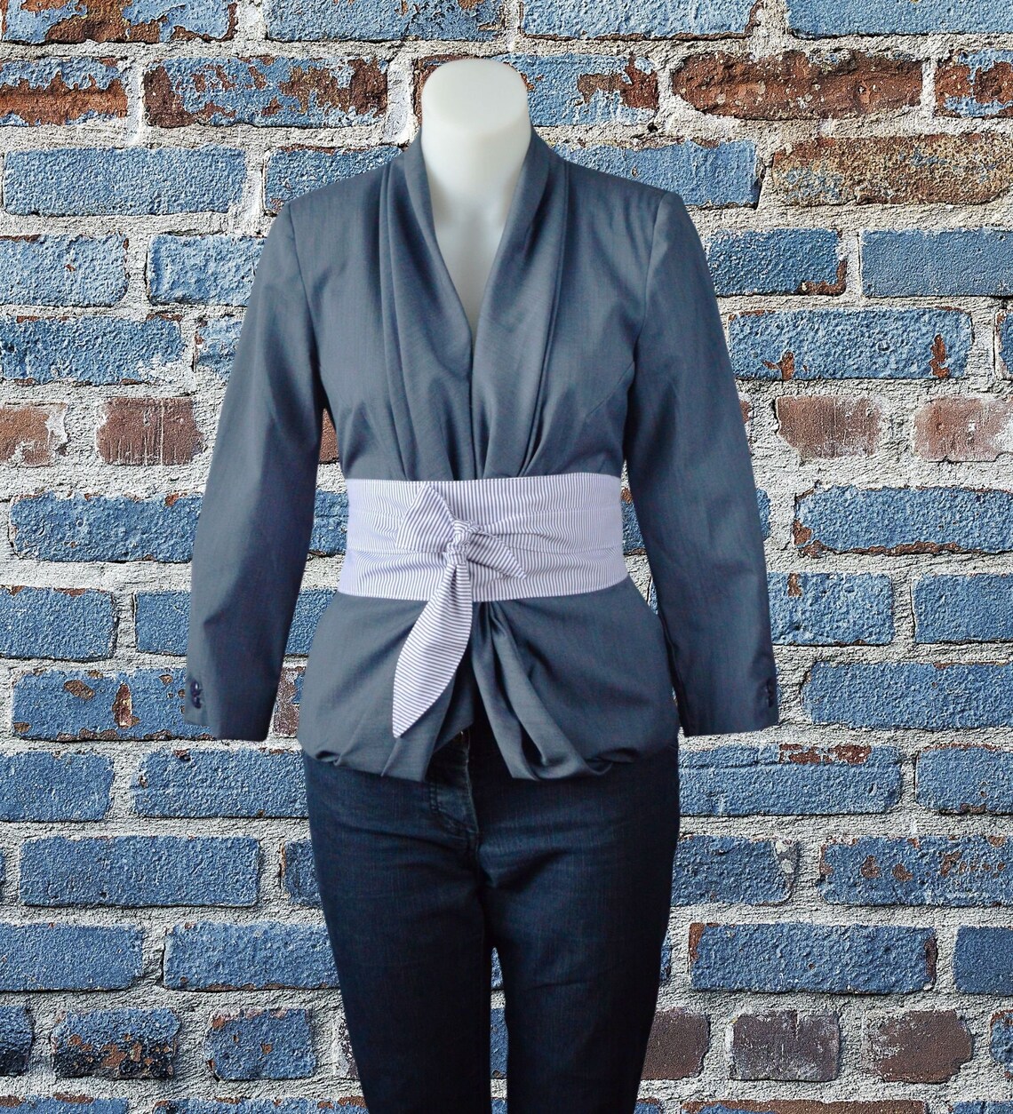 wide fabric belt