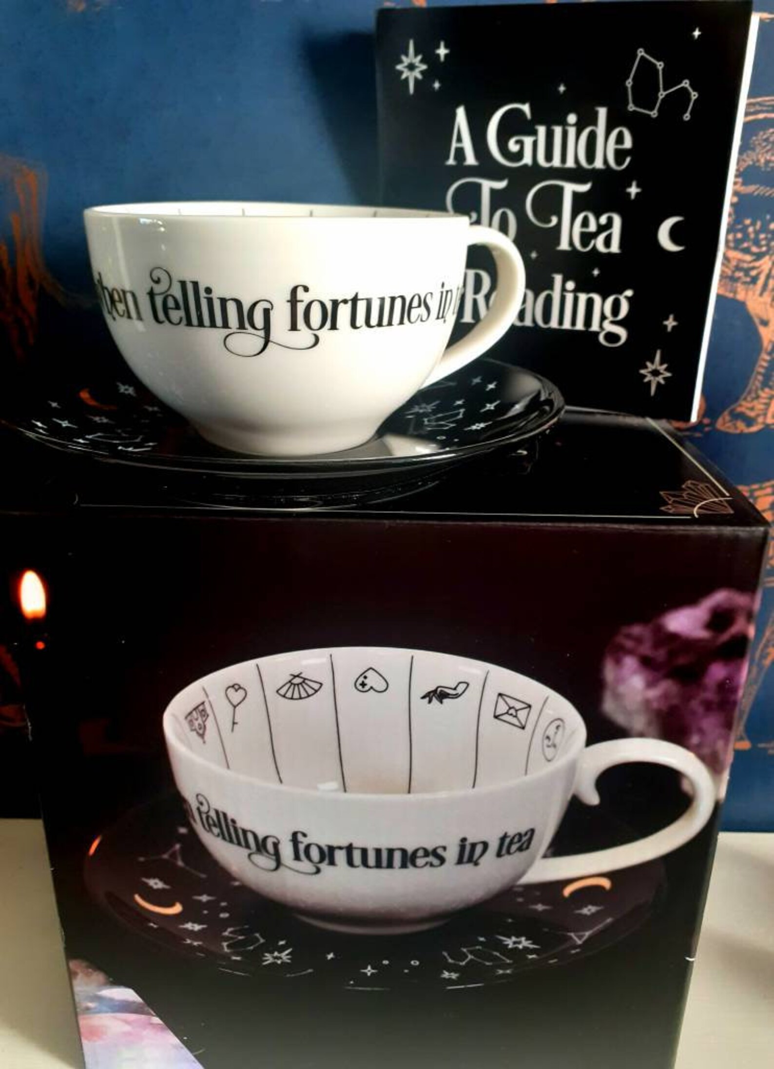 Fortune Telling Tea Cup With Presentation Box And Instruction Etsy