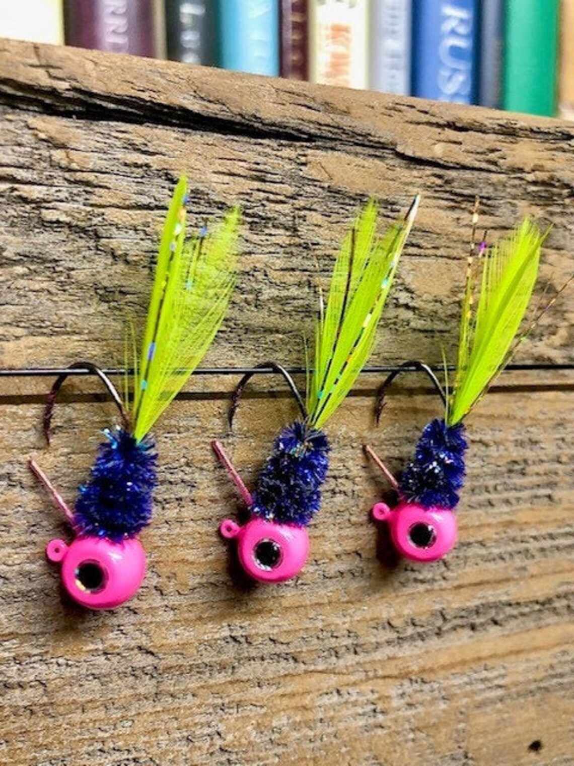 3pk 1/8oz Weedless Bug Eye Crappie Jigs Multiple Patterns Etsy