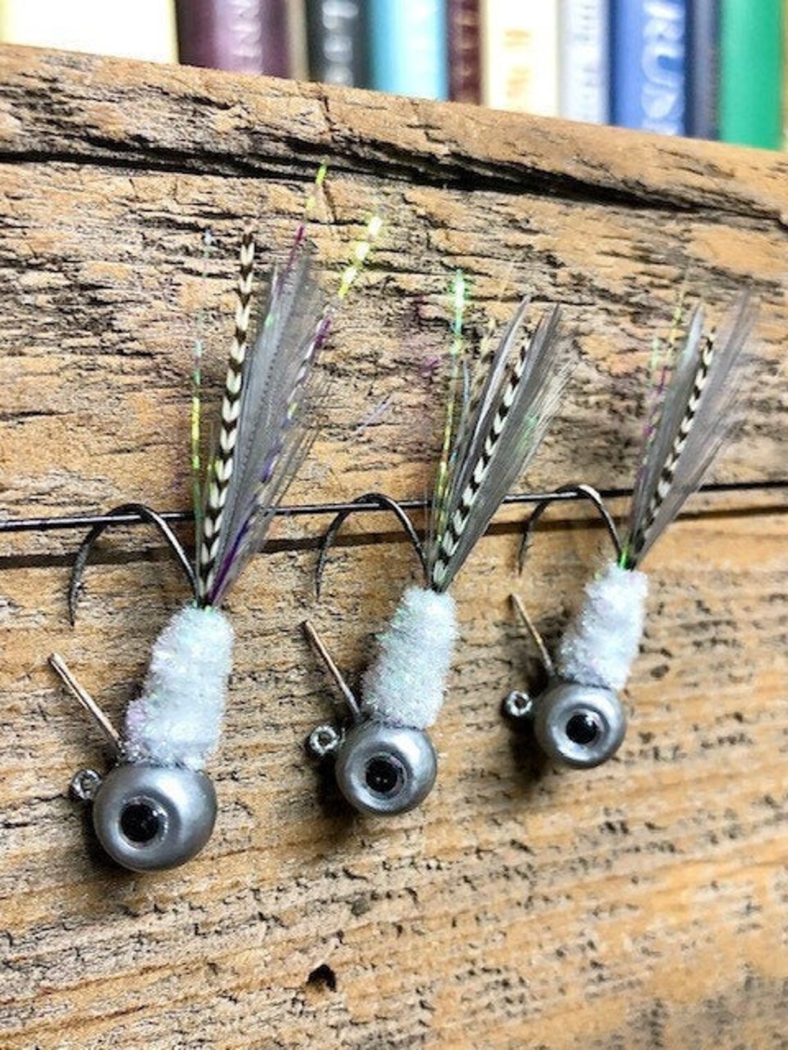 3pk 1/8oz Weedless Bug Eye Crappie Jigs Multiple Patterns Etsy