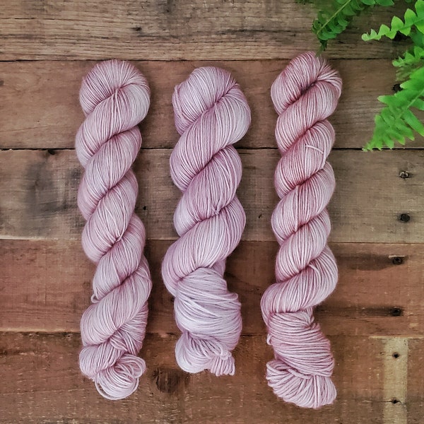 You're Making Me Blush - Hand Dyed Yarn, Single Ply, DK, Fingering, Sock, Merino, Tonal, Superwash, Nylon, Indie Dyed Yarn, Non Superwash