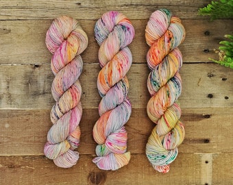 My Little Pony Hand Dyed Yarn: Speckled Superwash Merino