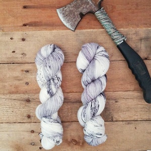 Here's Johnny Hand Dyed Yarn, Fingering, Sock, Merino, Variegated, Speckled, Nylon Blend, Superwash, Knitting, Crochet image 1