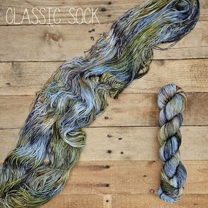 Laurie Strode Hand Dyed Yarn - Speckled Variegated Superwash Merino Wool image 3