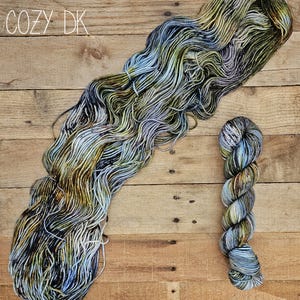 Laurie Strode Hand Dyed Yarn - Speckled Variegated Superwash Merino Wool image 4