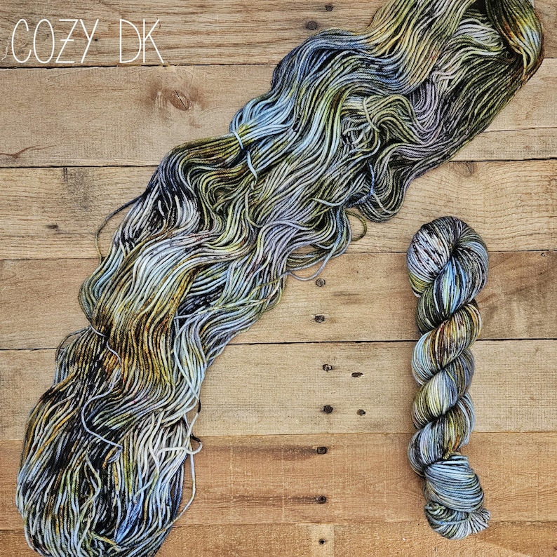 Laurie Strode Hand Dyed Yarn - Speckled Variegated Superwash Merino Wool image 4