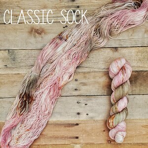 Let's Get Cozy Hand Dyed Yarn, Single Ply, DK, Fingering, Sock, Merino, Variegated, Speckled, Superwash, Indie Dyed Yarn image 3