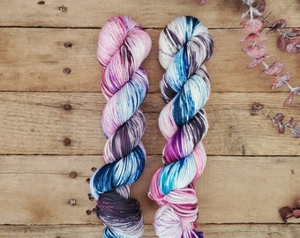 Pastel Nebula - Hand Dyed Yarn, DK, Fingering, Sock, Merino, Variegated, Speckled, Superwash, Nylon, Indie Dyed, One Of A Kind, Snow Dyed