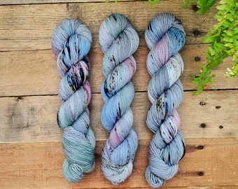 90 Minute Delay - Hand Dyed Yarn, Single Ply, DK, Fingering, Sock, Merino, Variegated, Speckled, Superwash, Indie Dyed Yarn