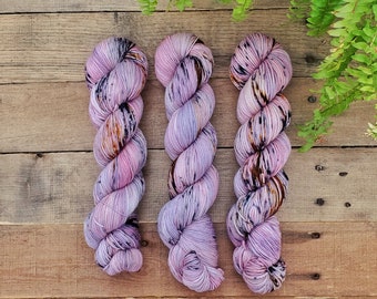 False Spring Hand Dyed Yarn: Speckled Superwash Merino