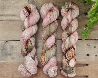 Let's Get Cozy - Hand Dyed Yarn, Single Ply, DK, Fingering, Sock, Merino, Variegated, Speckled, Superwash, Indie Dyed Yarn