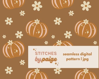 Magic Pumpkins, Digital Patterns, Seamless Files for Fabric, Repeat Pattern, Seamless Fall Patterns, Fall Designs, Fall Fabric Patterns