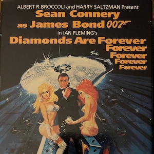 James Bond Diamonds Are Forever VHS